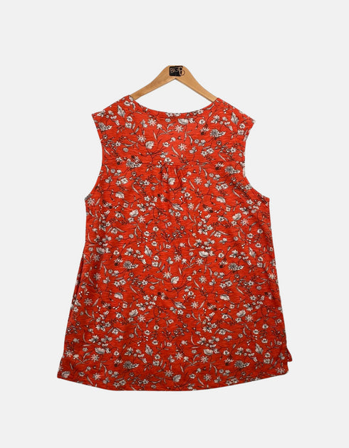 Orange floral big tank FM